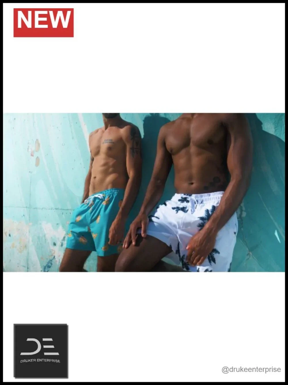Men's 2 in 1 Swim Trunks with Compression Liner 7 Inch Board Shorts
